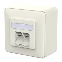Metz CONNECT E-DAT C6A LSA++ 2 Port AP, reinweiß