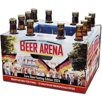 Kalea | Beer-Arena | 12 x 0,33l unterschiedliche Biere in einer einzigartigen Arena | Neuheit 2024 | Geschenk für Fußball-Fans | Vatertag