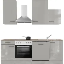 Flex-Well Küchenzeile Lund 220 cm grau