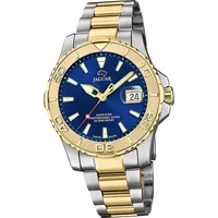 Jaguar Herren Uhr Analog Elegant Armbanduhr silber gold D2UJ970/2
