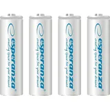 Esperanza Wiederaufladbare Batterien AA 2000 mAh 4 St.