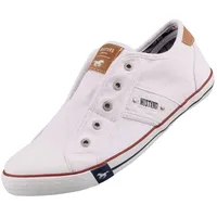 Mustang Damen Canvas Sneaker Weiß, Schuhgröße:EUR 42