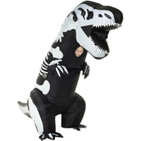 Morph MCKGITS Aufblasbares Kostüm, T-Rex Skelett Kinder, Einheitsgröße