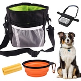 BDSHUNBF Leckerlitasche für Hunde, Leckerlibeutel für Hunde, Hundeleckerlis Tasche für Haustiertraining, Futterbeutel Hunde, Gassi Tasche für das Hundetraining, Leckerlibeutel mit Kotbeutelspender