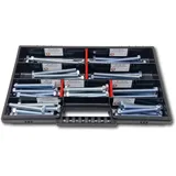 Schraubenbox24 Sechskantschrauben Sortiment M8 60 mm - 100 mm 65 Stück