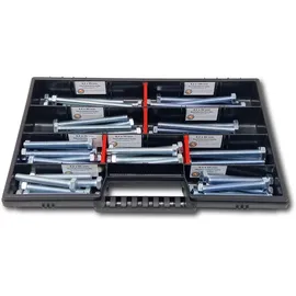 Schraubenbox24 Sechskantschrauben Sortiment M8 60 mm - 100 mm 65 Stück
