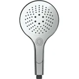 Wenko - Duschkopf Basic Chrom ø 15 cm, ø 15 cm, Silber glänzend, Kunststoff (abs) chrom - silber glänzend