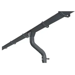 Skan Holz Metall Regenrinnen für Flachdach-Carports-648 cm-anthrazit