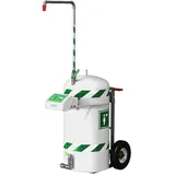 Justrite® Mobile Körper-/Augendusche-Kombination J40K45G Hughes, Wärmeisolierung, 114-Liter-Tank