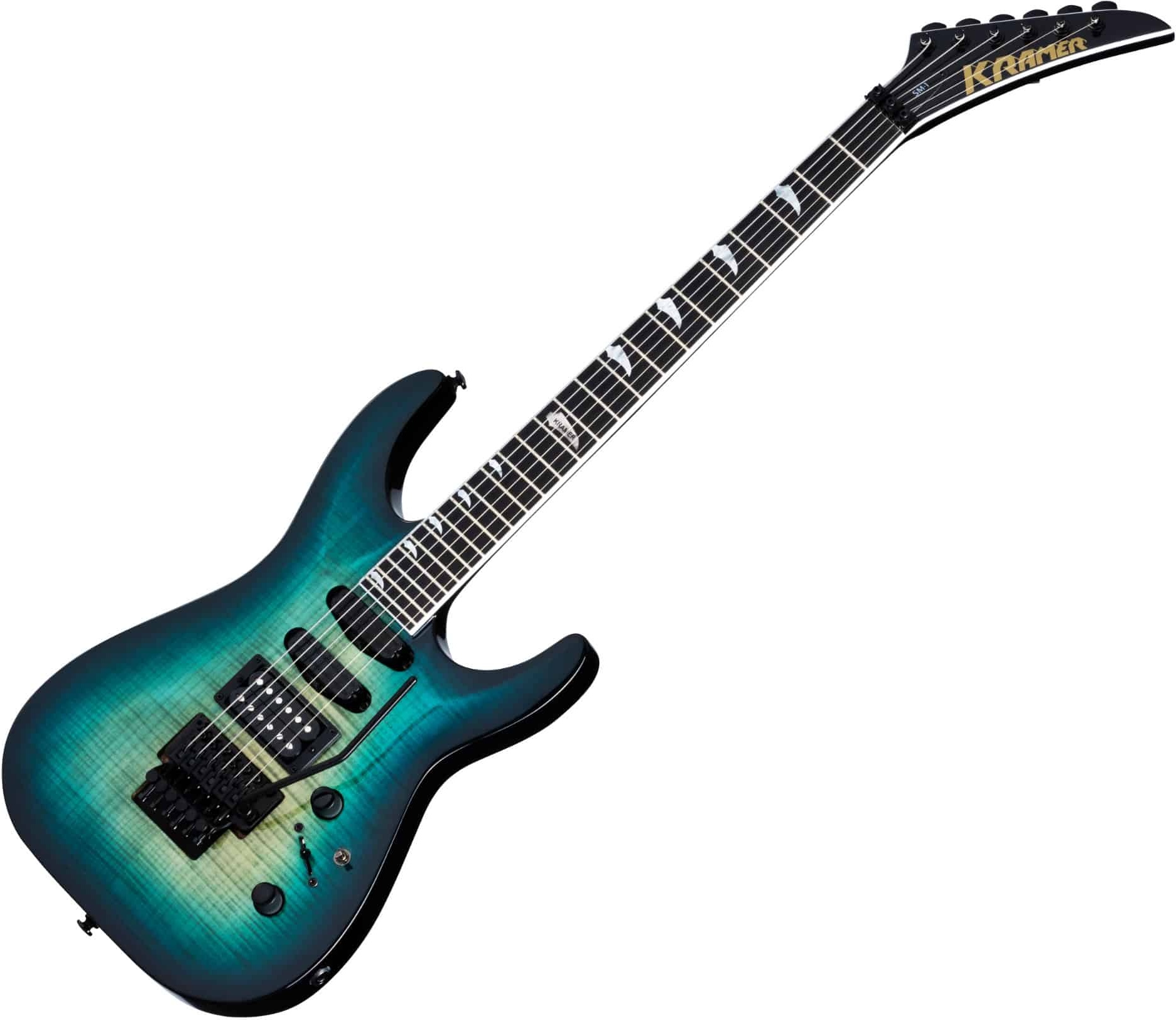 Kramer SM-1 Figured E-Gitarre Caribbean Blue Perimeter