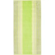 CAWÖ Noblesse Cashmere Streifen 1056 Handtuch 50 x 100 cm kiwi