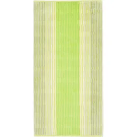 CAWÖ Noblesse Cashmere Streifen 1056 Handtuch 50 x 100 cm kiwi