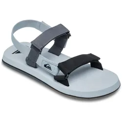 Sandale QUIKSILVER "Monkey Caged", Gr. 9(42), grau 4, Obermaterial: Textil [Chemiefaser] / Außensohle: Gummi, Schuhe