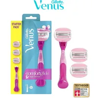 Gillette Venus ComfortGlide Spa Breeze Frauenrasierer + 2 Rasierklingen