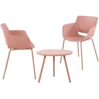 CLP Sitzgruppe Berena pink/2 Stühle