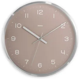 Hama Funkwanduhr Fidschi 30,0 cm 185883 rosa/silber