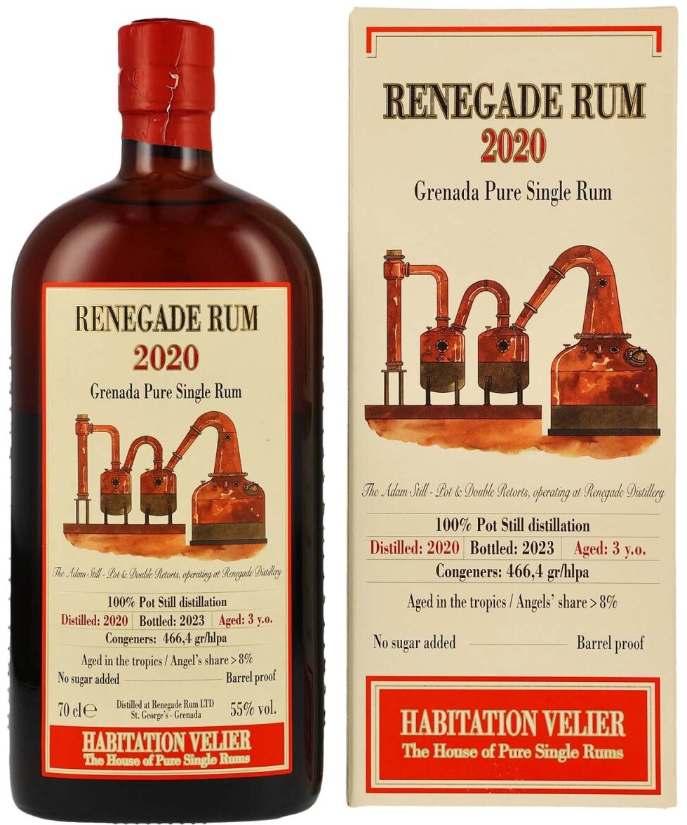 Renegade Rum - 2020/2023 - Habitation Velier - 100% Pot Still -...