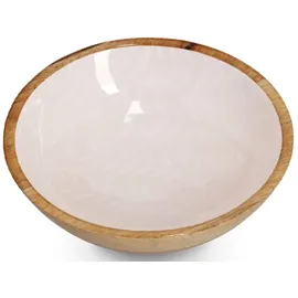 Zeller Schale, Mangoholz, beige, Ø20x6cm