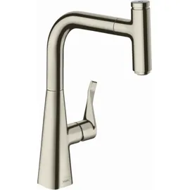 Hansgrohe Metris Select M71 240 1jet sBox edelstahl finish 73802800