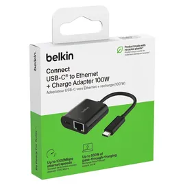 Belkin USB-C Ethernet Adapter Schwarz