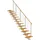 DOLLE Mittelholmtreppe Hamburg 85 cm Edelstahl/Holz/Metall/Stahl