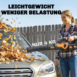 Outsunny Akku-Laubsauger 20V inkl. 2 x 4,0 Ah + Ladegerät