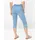 RAPHAELA by BRAX Style PAMINA CAPRI BLEACHED LIGHT BLUE SLIGHTUSED, denim hellblau, Gr. 44K