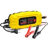 Trotec Autobatterie-Ladegerät PBCS 2A, 12 V, 2 A, automatisches Laden, mit Erhaltungsladung