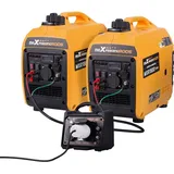 Maxpeedingrods - 2x Inverter Stromerzeuger 1200W Generator für rv Handy mit Parallelschaltbox