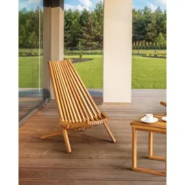 Beliani Bellano Gartenstuhl 88 x 83 x 88 cm braun 2 St.