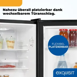 Exquisit KB 560 Mini-Kühlschrank 50 l 63,5 cm hoch Schwarz