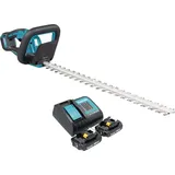 Makita DUH 606 SA2 Akku Heckenschere 18 V 600 mm Brushless + 2x Akku 2,0 Ah + Ladegerät