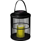 LED Solar Laterne - 25 cm - Schwarz