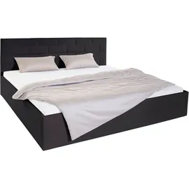 Westfalia Schlafkomfort Polsterbett 200 x 200 cm Schwarz
