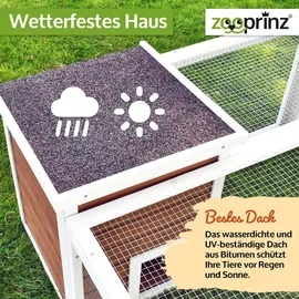 zooprinz Freigehege Comfort XL 218 x 46,5 x 100 cm Weiß