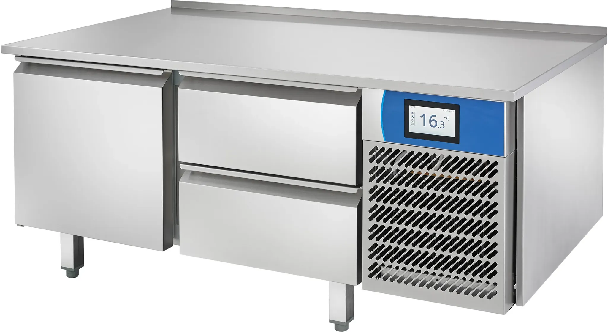 Cool Compact Kühltisch GN 1/1 2 Türen mit Tischplatte, allseits abgekantet KTM721142A