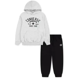 Converse Kids Retro Remix Ft Po Jogger Set - Birch Heather / Black - 13-15 Jahre