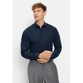 Olymp Businesshemd OLYMP "OLYMP No. Six, super slim, Kent", Herren, Gr. 38, Normaler Arm, blau (kobalt), 100% Baumwolle, Hemden