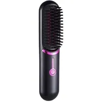 Mini-akku-glättungsbürste, Tragbarer Glättungskamm Mit Usb-ladefunktion Für Frauen, Anti-burning-glättungsbürste Und