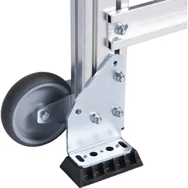 ZARGES Treppenpodest 45° 1000 mm 0,80 m Aluminium/Stahl