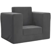 vidaXL Kindersofa Anthrazit Weich Plüsch Modell 2