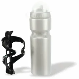 Dunlop Fahrrad-Trinkflasche, 750ml, schwarz weiß