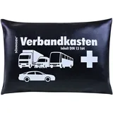 Söhngen KFZ Verbandskasten schwarz (Verbandskasten inkl. Füllung nach DIN 13164, 2x Mundschutzmasken, Größe ca. 300 x 220 x 60 mm, Tasche aus Kunstleder, Erste-Hilfe)
