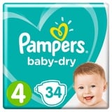 Pampers Baby-Dry Größe 4, 1er Pack (1 x 34 Stück)