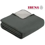 Ibena Doubleface Dublin 150 x 200 cm anthrazit/silber