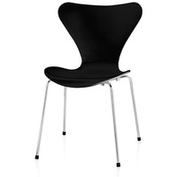 Fritz Hansen - Serie 7 Stuhl, Chrom / Esche schwarz lackiert