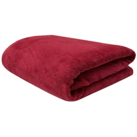 ZOLLNER Kuscheldecke 150 x 200 cm Rot