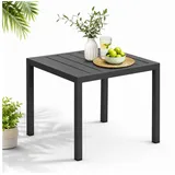MuCoLa Gartentisch Beistelltisch 46 x 35 x 40 cm Grau