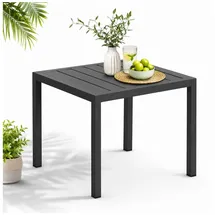 MuCoLa Gartentisch Beistelltisch 46 x 35 x 40 cm Grau
