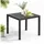 MuCoLa Gartentisch Beistelltisch 46 x 35 x 40 cm Grau
